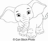 Elephant Coloring Pages Baby Cute Getcolorings Color Print Getdrawings sketch template