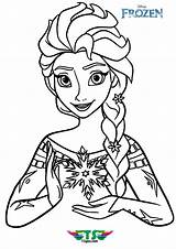 Elsa Coloring Pages Princess Disney Sheets Frozen Printable Beautiful Tsgos sketch template