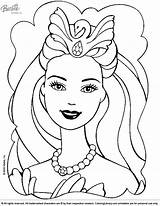 Barbie Coloring Printable Pages Library sketch template