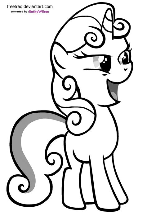 baby sweetie belle coloring pages coloring pages