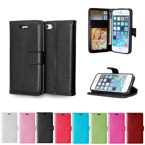 For Iphone 4s Leather Cases Fashion Card Slot Stand Wallet Case For