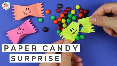 halloween paper crafts diy mini paper candy wrapper surprise