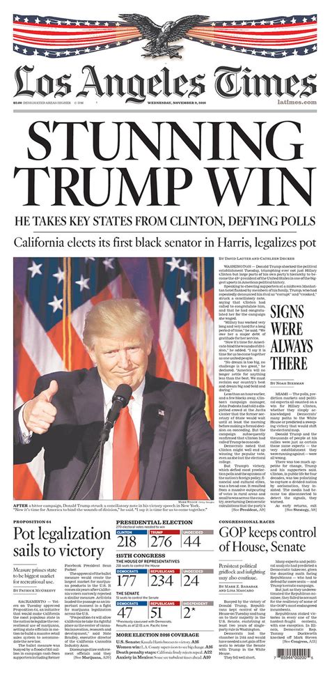 front pages   newspapers    morning  donald