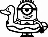 Coloring Beach Minions Minion Pages Going Fireman Sheets Kids Wecoloringpage sketch template