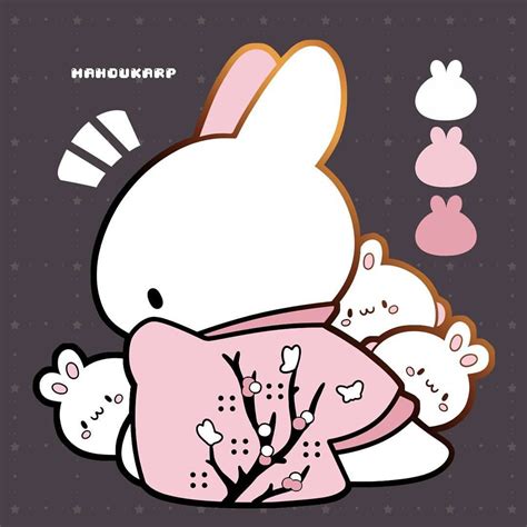 bunnies bunny rabbit cute kawaii bunny art kawaii art kawaii