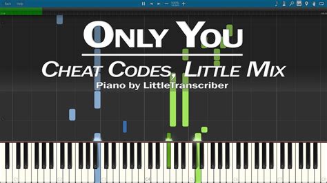 cheat codes little mix only you piano cover synthesia tutorial by