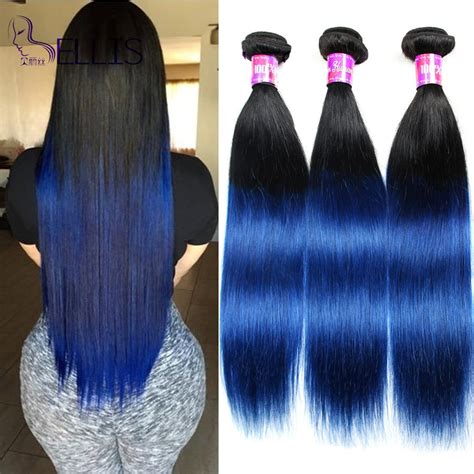 New Arrival Ombre Brazilian Straight Hair 3 Bundles Two Color Black