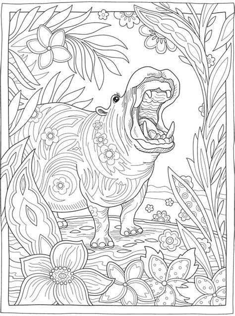 dover publications animal coloring pages detailed