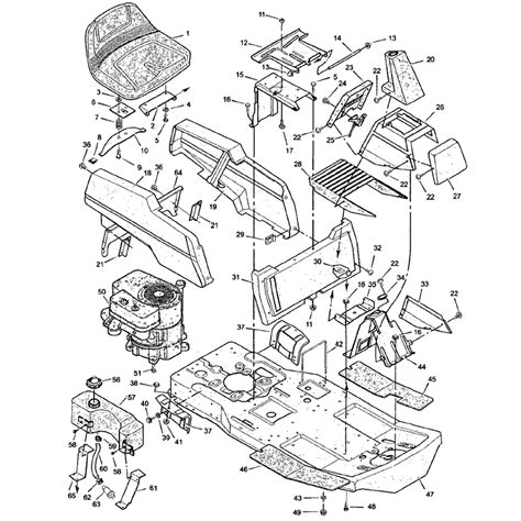 hayter   parts diagram body chassis