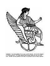 Coloring Demeter Greek Pages Mythology Goddess Eris Kids Advertisement Ws Goddesses Coloringpagebook sketch template