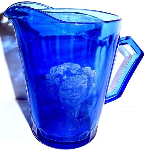Early Antique 4 75 Shirley Temple Cobalt Blue Depression