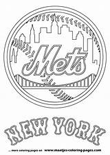 Mets Coloring Pages York Mlb Browser Window Print sketch template