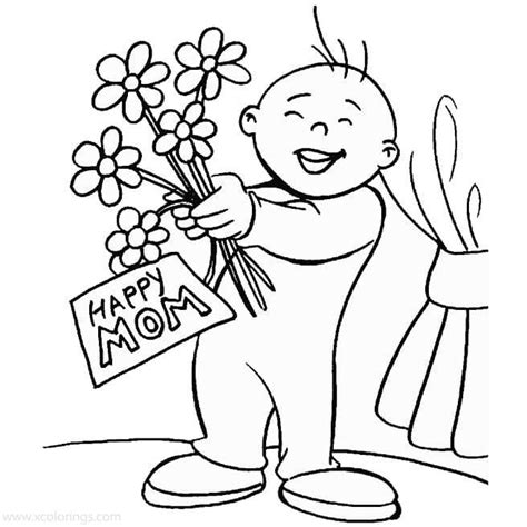 tulips  mom coloring page  printable coloring pages  kids