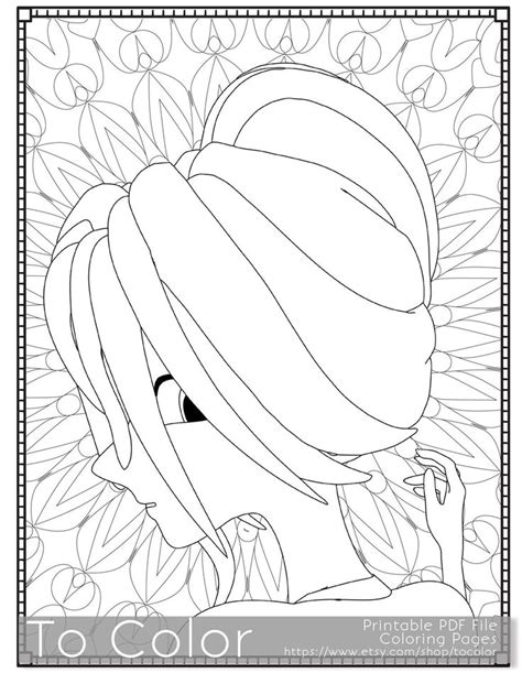 girl printable coloring pages  adults  jpg instant
