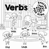 Verbos Actividades Inglés Objetos Themes sketch template