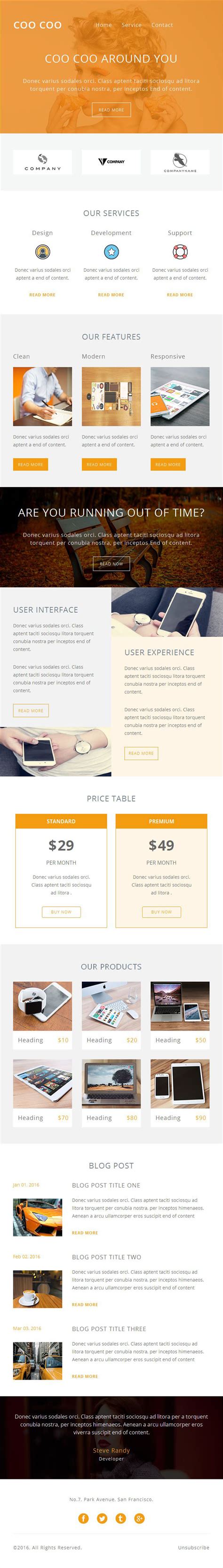 responsive email template  pennyblack  atcreativemarket email design inspiration
