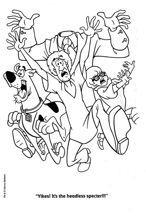 list  scooby doo halloween coloring pages