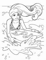 Coloring Barbie Pages Fairy Mermaid Girl Fresh Girls Getcolorings Printable Getdrawings sketch template