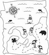 Coloring Map Pages Pirate Print sketch template