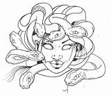 Medusa Head Outline Tattoo Drawing Capobianco Style Gorgona Blind Smiling Getdrawings Deviantart Tattooimages Biz sketch template