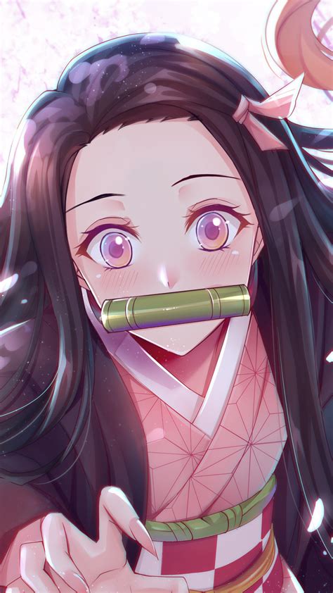 1080x1920 resolution kimetsu no yaiba art nezuko kamado iphone 7 6s 6