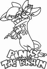 Pinky Brain Coloring Pages Hugging Funny Seven Teahub Io sketch template