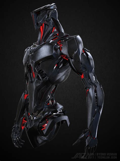 artstation ajinbeyond human yeong jin jeon diseno de robot arte conceptual armas arte robot
