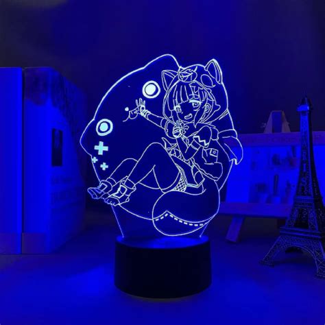 sayu genshin impact led  lamp lllusion light desk lamp japanse anime licht voor kind