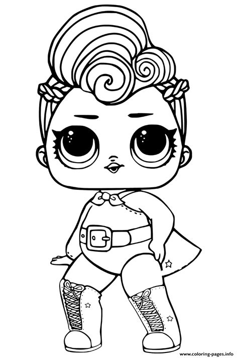 lol surprise coloring stardust queen coloring page printable