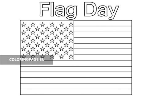 flag day coloring page coloring page
