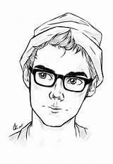 Drawing Drawings Boys Glasses Cute Face Anime Boy Sketch Guy Cool Dylan Brien Draw Sketches Man Character Manga Cartoon Deviantart sketch template