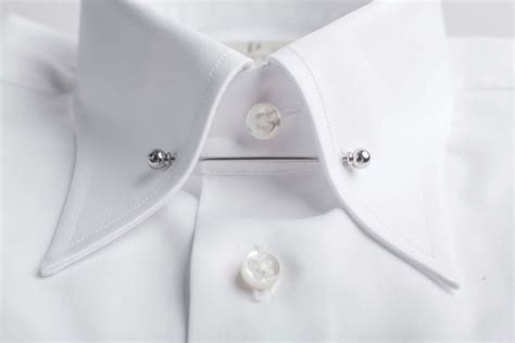 white pin collar shirt pin included shirts sklep