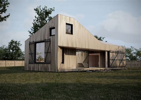wooden home  behance exterior design architecture design architecture