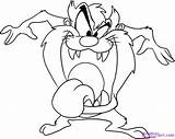 Cartoon Taz Draw Devil Tasmanian Drawing Characters Disney Cartoons Drawings Step Coloring Pages Looney Line Easy Character Outline Walt Color sketch template