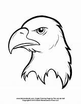 Eagle Bald Coloring sketch template