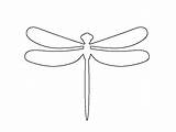 Dragonfly Template Templates Pattern Crafts Pages sketch template