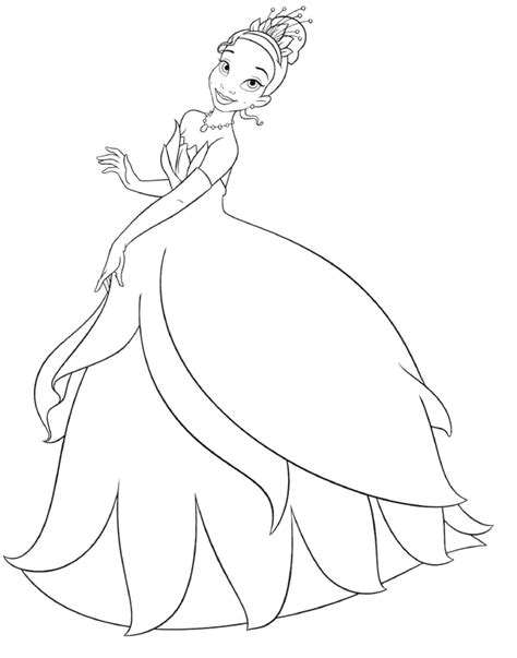 disney princess tiana coloring pages  px princess coloring