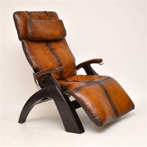 perfect chair retro leather  gravity reclining armchair retrospective interiors