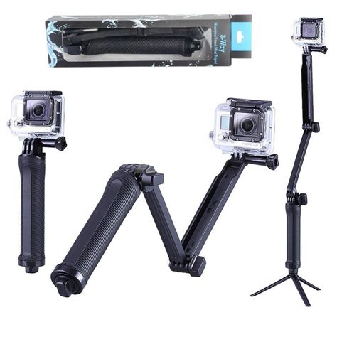 gopro accessories collapsible   monopod mount camera grip extension arm tripod  gopro