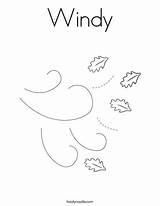 Windy Coloring Weather Pages Temperature Color Tornado Tracing Popular Twisty Noodle sketch template