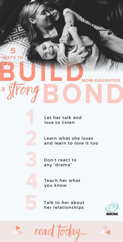 5 Ways To Build A Strong Mom Daughter Bond Mom Daughter