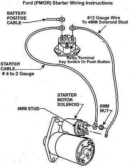 wiring diagram  ford starter solenoid
