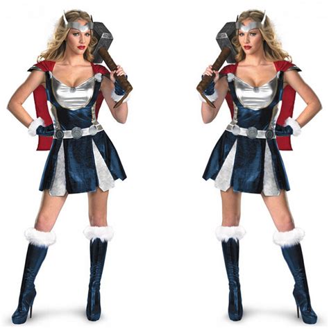 New Arrival Superhero Costumes For Women Thor Girl Halloween Costume