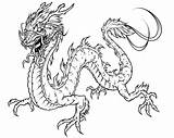 Dragon Coloring Chinese Pages Print Color Kids sketch template