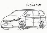 Honda Coloring Pages Kids Car Printables Muscle Coloriage Template sketch template
