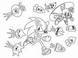 Sonic Coloring Colors Pages Classic Print Tails Uncolored Fox Clipart Library Deviantart Comments Coloringhome sketch template