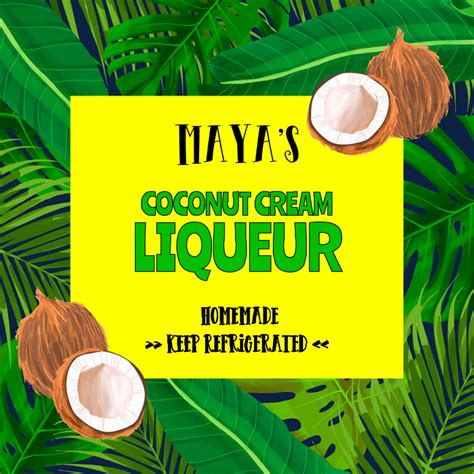 coquito food label  bottleyourbrand food labels coquito homemade