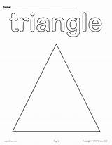 Triangle Coloring Shapes Pages Shape Worksheets Printable Worksheet Cutting Preschool Tracing Sheets Kids Color Printables Toddlers Preschoolers Activities Triangles Print sketch template