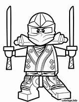 Ninjago Epees Colorier sketch template
