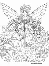 Coloring Pages Fairy Princess Wiccan Christmas Printable Adults Ice Mystical Winter Color Fairies Craft Hard Kids Boob Comments Popular Print sketch template